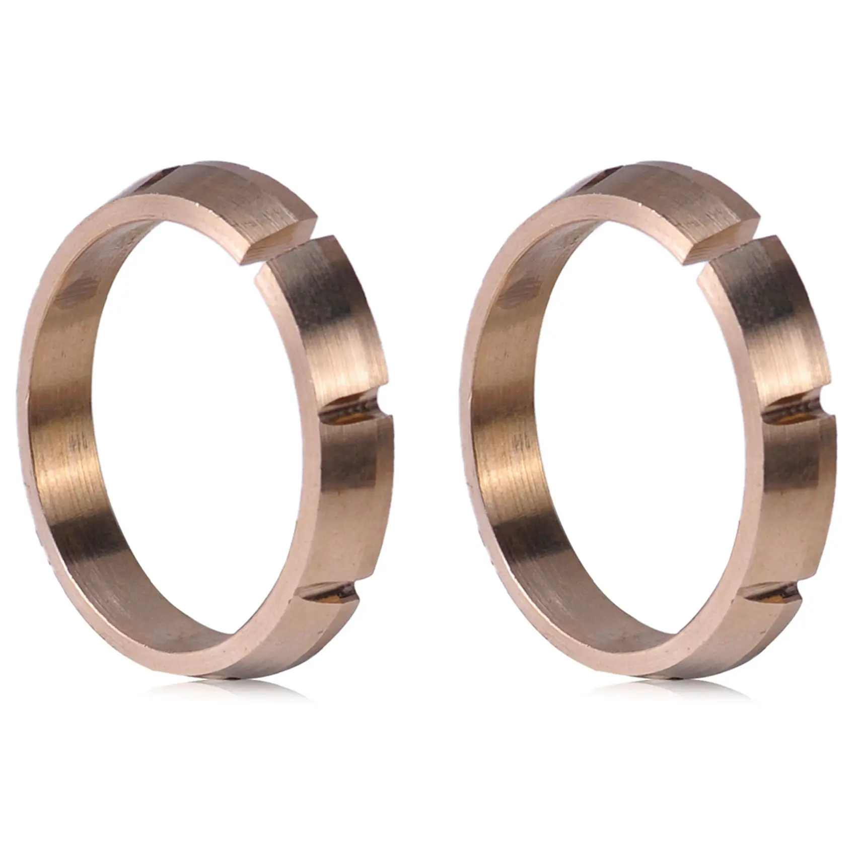 2-Pack Solid Brass Vehicle Fastener - 28mm Brass Joint Flange Ring, Front Mounting, Compatible with Golf 2000-2013, Jetta, Passat, Audi A3, TT (Part No. 020409374)