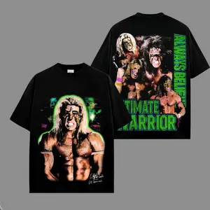 The Ultimate Warrior WWF - WWE Legend Premium Wrestling T Shirt 100% Cotton T-Shirt The Charismatic Army, Team Xtreme Shirt, WWE Fans Shirt, WWE Event Outfit