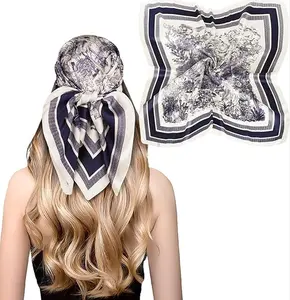 Relang Fashion Silk Satin Head Scarf for Women Hair Bandana Hair Scarf Wrap Neck Scarf for Women 27.5×27.5 inches