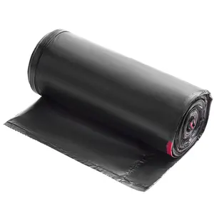 VEVOR Drawstring Trash Bags, 30 Gallon 50 Count Tall Kitchen Trash Bags, Extra Thick Tough and Durable Garbage Bag, Recyclable Bin Bag with Drawstrings, for Home Kitchen, Office, RV & Camping (Black)