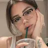 Unisex Metal Frame Glasses, Minimalist Eyeglasses, Trendy Casual Eyeglasses, Fashionable Frames Glasses, Korean Style Minimalist Design, Round Face Complement, Versatile for Work, School, Travel, All Occasions