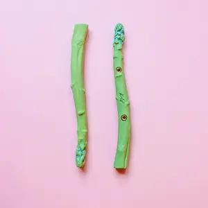 Handmade Asparagus Cabinet Pull/ Wall Hanger