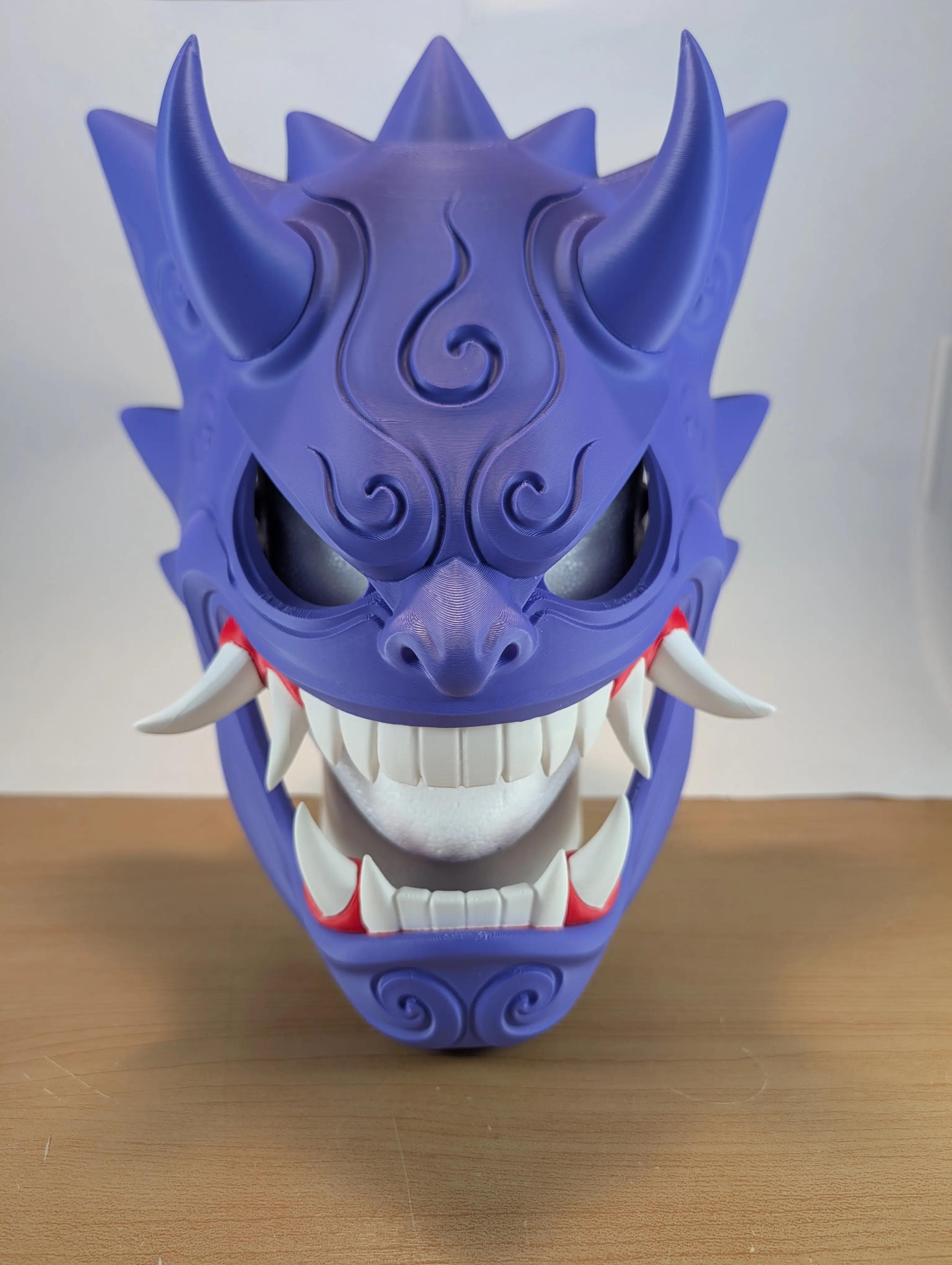 3D Printed Gengar Menpo Mask | Display Piece | Print to Order