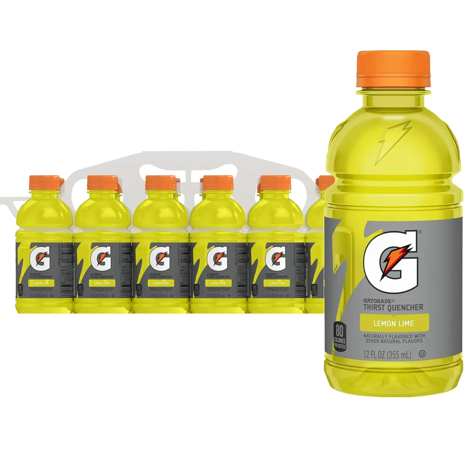 Gatorade Thirst Quencher Sport Beverage, Lemon-Lime Flavor, 12 Fl Oz (Pack of 12)