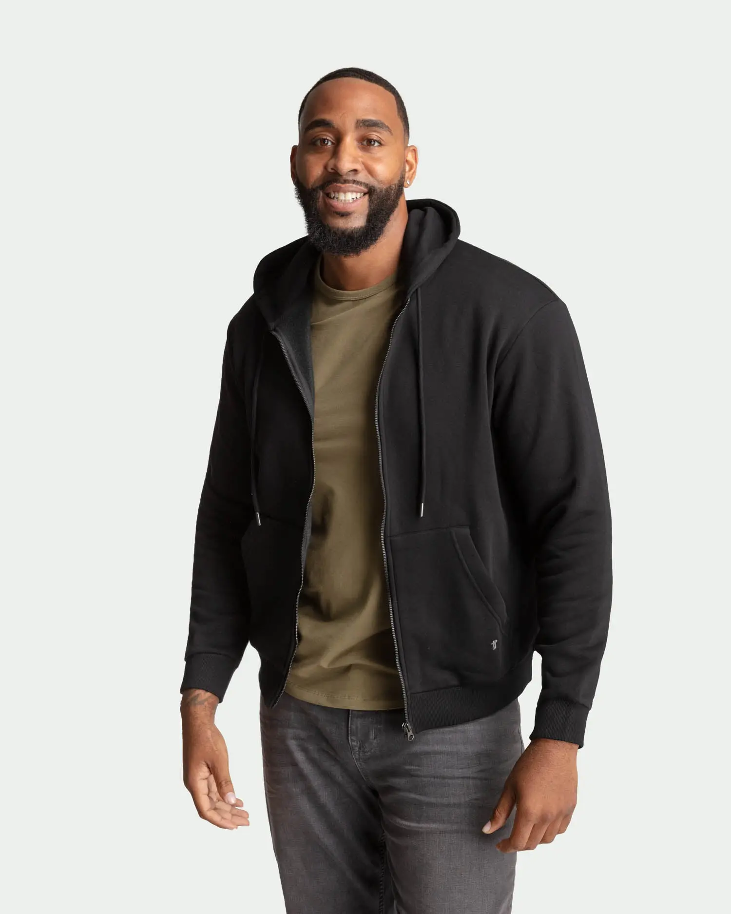 Full Zip Hoodie / Black