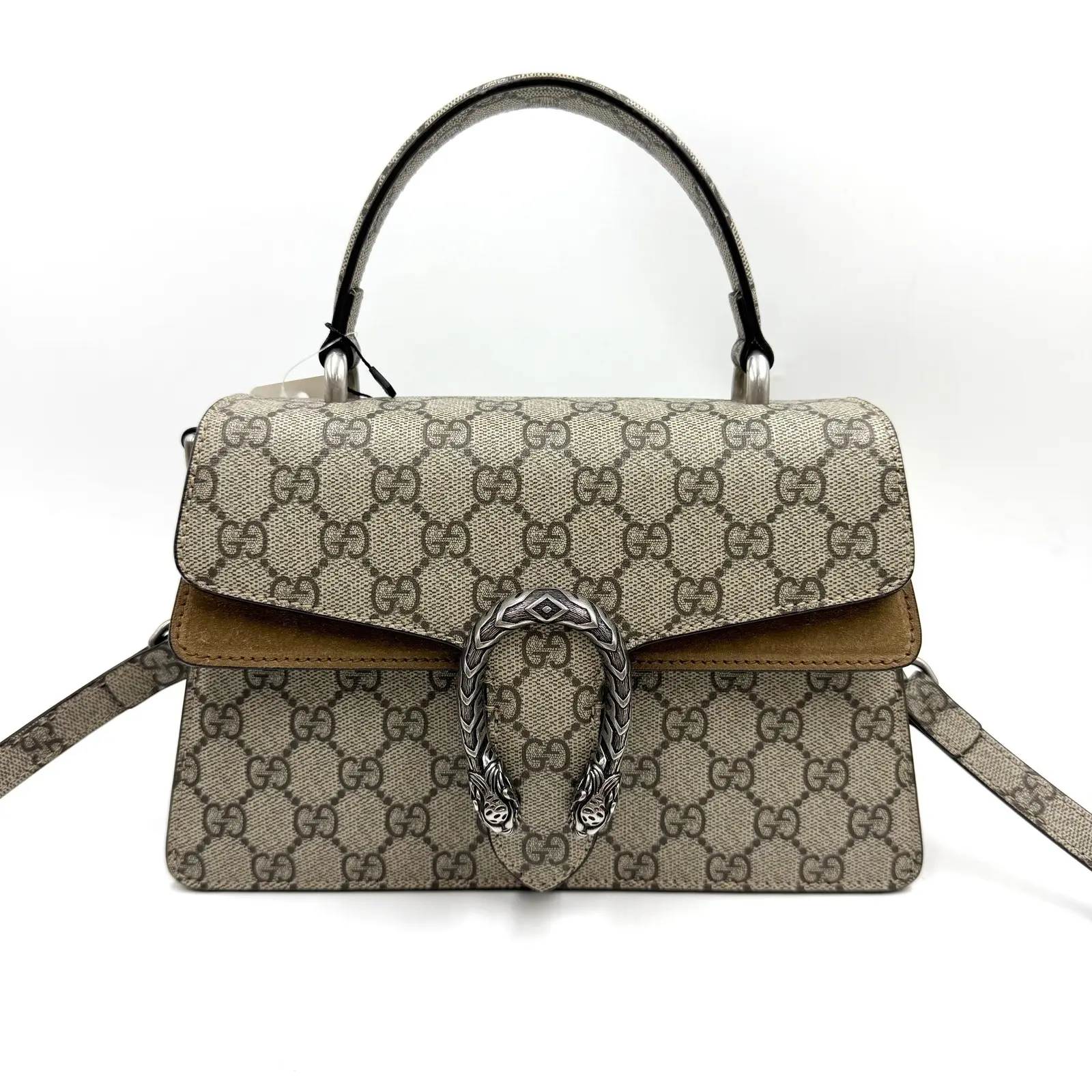 Pre-owned GUCCI AsShown Shoulder Bags 4128 GG Supreme Monogram Dionysus Top Handle Bag26.05.07
