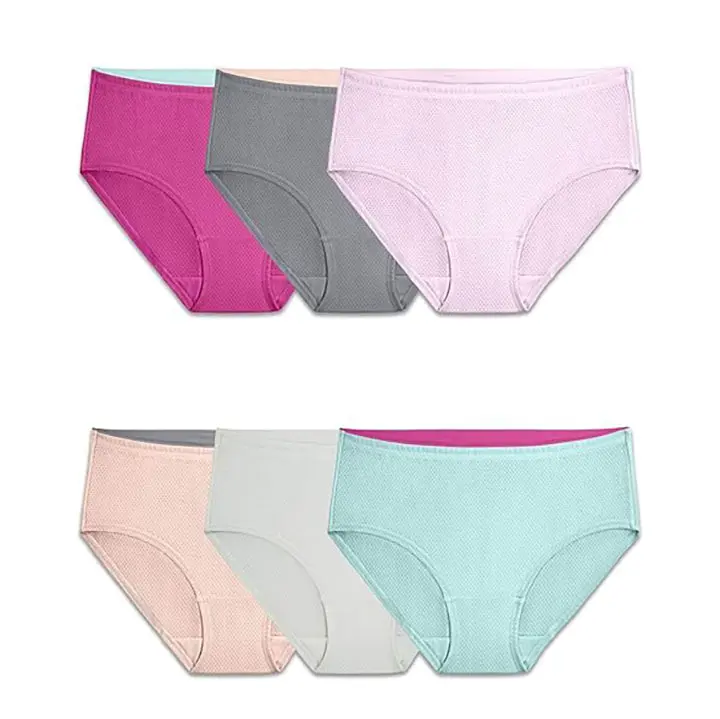 Fruit of the Loom Women's Breathable Underwear, Moisture Wicking Keeps You Cool & Comfortable, Available in Plus Size
