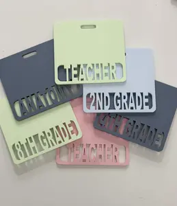 Teacher Edition Custom HORIZONTAL Badge Buddy - ID Accessories School Educator idbadge card lanyard nametag