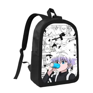 Anime Killua Hunt3r X Hunt3r   backpack for school Fashionable Polyester Printed Backpack Simple and Elegant, for Teenager
