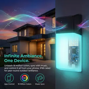 RGB Color Lights - Outdoor Waterproof, Wire-free Garden Stakes for Walkway & Yard Decor - outdoor lights