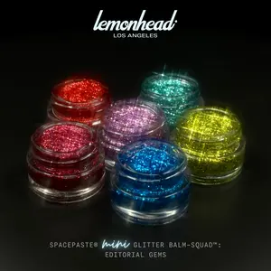 SPACEPASTE® Editorial Gems - 6 piece Mini Glitter Gel Collection for Eyes, Face & Body by Lemonhead LA