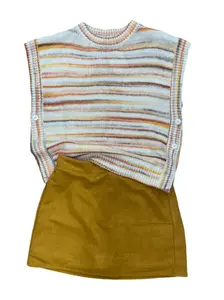 Suede Skort