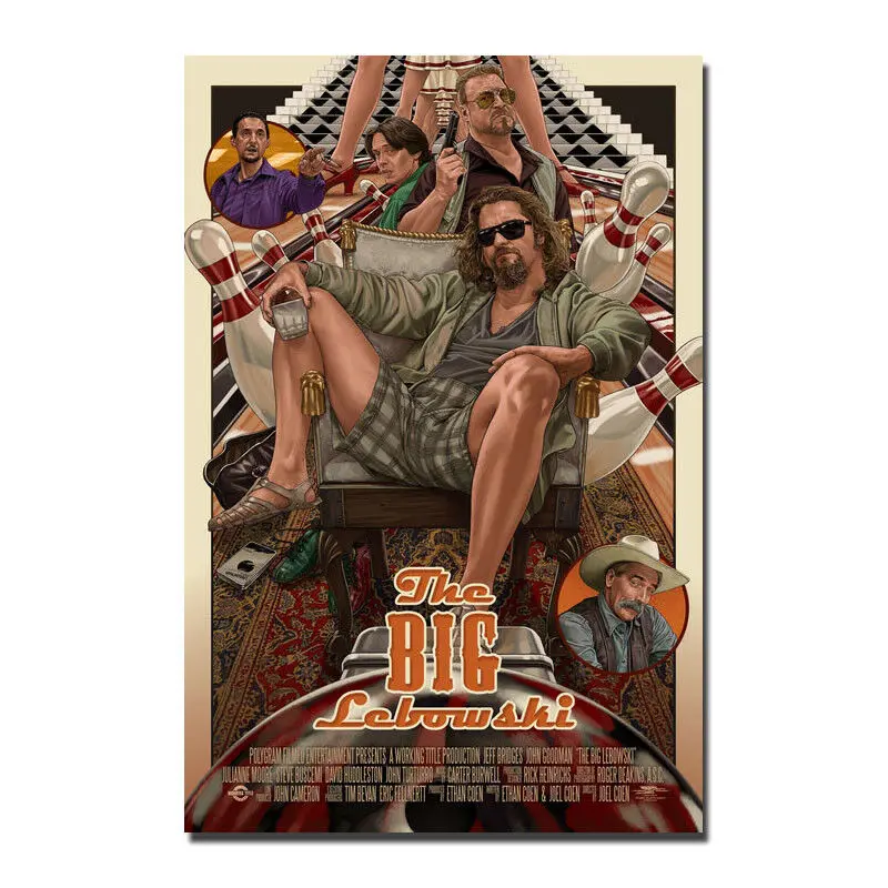 The Big Lebowski Classic Movie Film Poster Wall Art Print