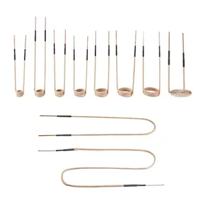 VEVOR 10Pcs Magnetic Induction Heater Coil, Inductor Heat Accessories, Mini Heater Coil Kit with Flexibility and Long Lifespan, for Removing Rusty Bolts and Nuts, 8 Coils+ 1 U-Shaped+ 1 Free Forming