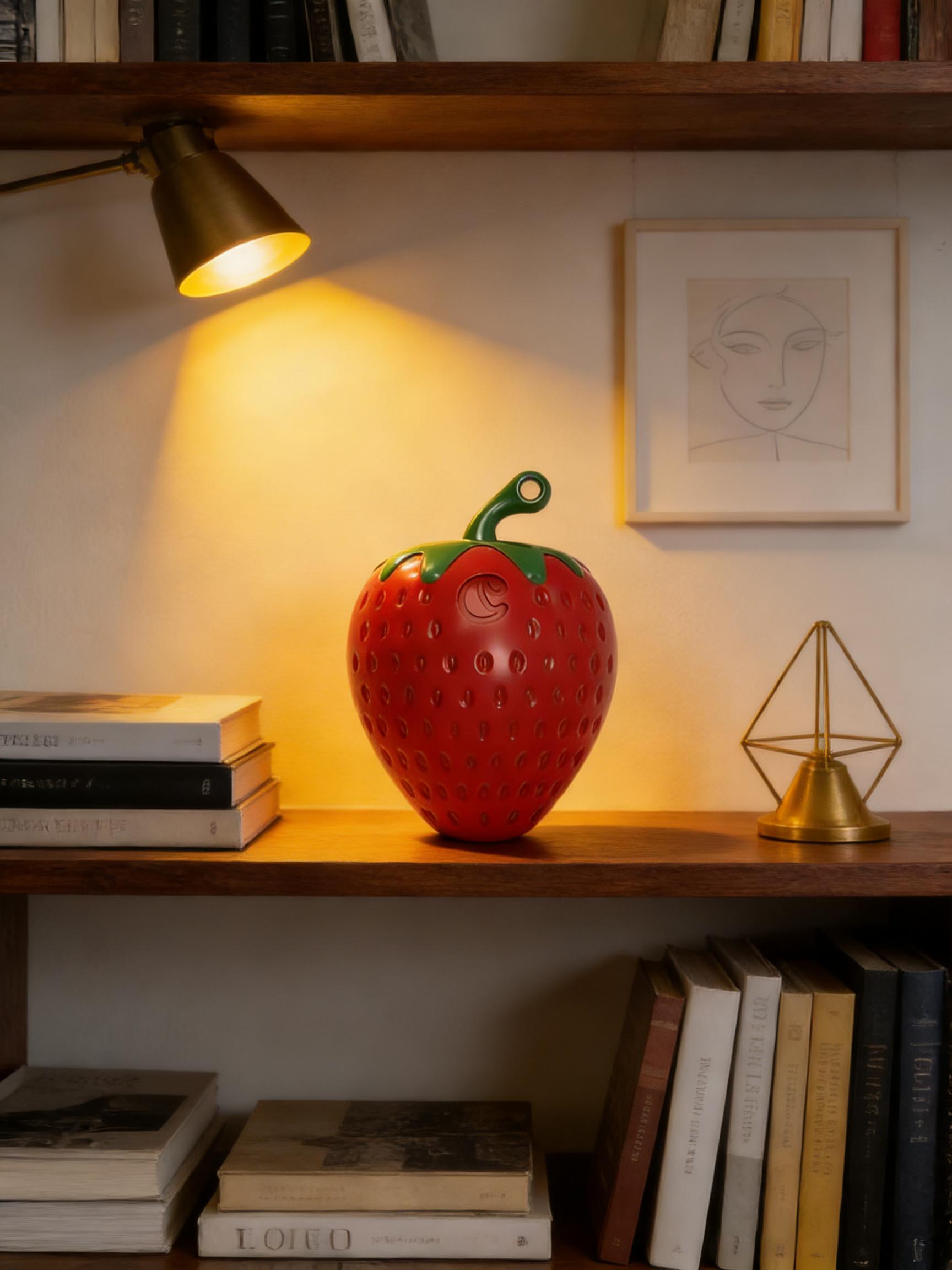 Red Strawberry Lighter | Refillable Butane Lighter (Gas Not Included)