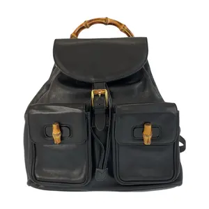 Pre-owned GUCCI Calfskin Tote Bags Bamboo Leather Backpack