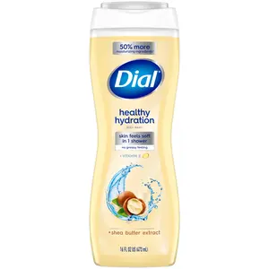 Dial Body Wash, Healthy Hydration, Shea Butter Extract plus Vitamin E, 16 Fl Oz Henkel
