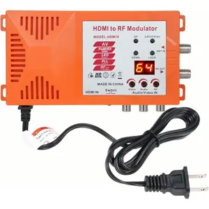 Hdmi to rf modulator cvbs rca to coaxial adapter vhf uhf av hdmi to rf coaxial converter with ant channel switch for tv pal ntsc format ps2 ps4 ns xbox game consoles fire stick cube roku dvr