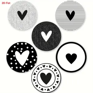 Set of 6 Heart-Shaped Wooden Coasters in 2D Design, Heat-Resistant Coffee Mats Suitable for Bars, Family Gatherings, Cafes, And Offices – Stylish Desktop Protectors, Handcrafted Drink Mats, Perfect As Holiday Gifts