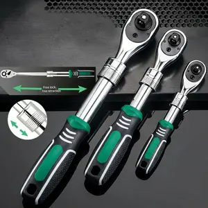 72-Tooth Extendable Adjustable Ratchet Wrench – Durable Alloy, Multi-Size Quick-Socket, Ergonomic for Auto Repair & DIY