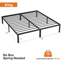 King Bed Frame (Without Headboard and Footboard)