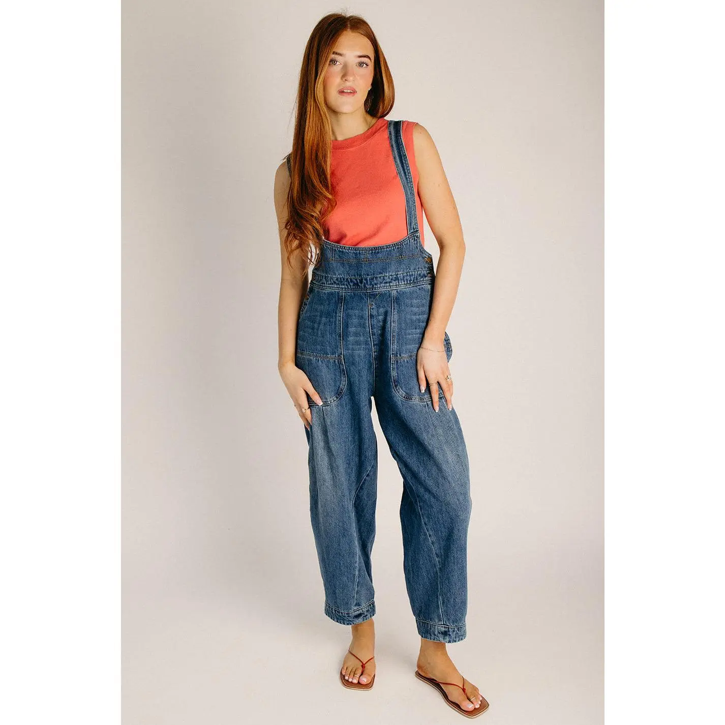 The Kearns Barrel Overall in Denim