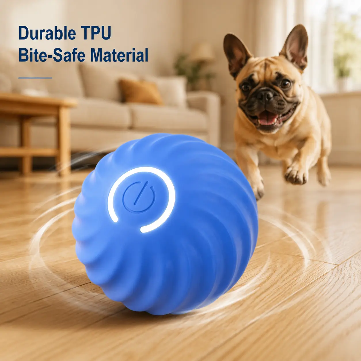 USB Rechargeable Interactive Dog Ball Toy – Auto Rolling Jumping 3 Modes for Boredom Relief