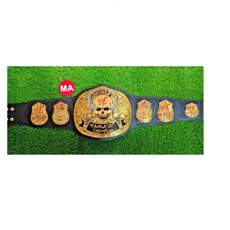 SMOKING SKULL STONE COLD WORLD HEAVYWEIGHT CHAMPIONSHIP 4mm Replica Zinc