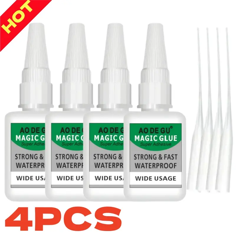 Magic Glue, 2026 New Strong Adhesive, Heavy-Duty Super Welding Glue, Magic Glue Strong & Fast Waterproof,  Fast Drying | Heat Resistant | Waterproof Strong Adhesive, for Wood, Rubber, Leather, Plastic, Metal, Rhinestone Jewelry, DIY Crafts
