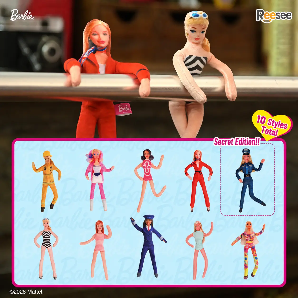 Barbie-Q Party Series Plush Blind Box Viral Cute Collectible Ornament Delicate Birthday Holiday Gift For Girls And Boys, Back To School