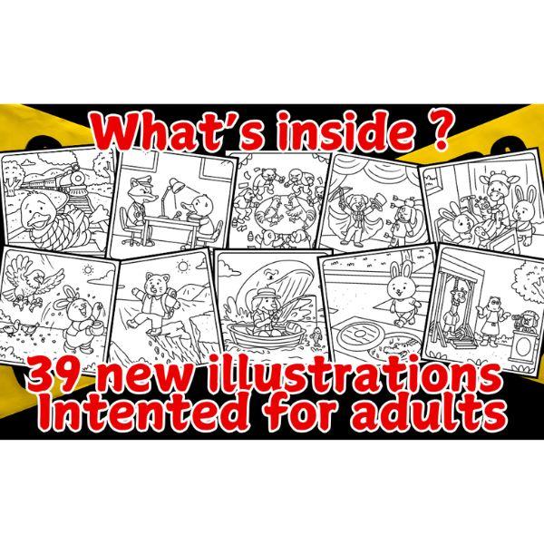 Cozy Crime Scenes Coloring Book for Adults – 40 Funny and Relaxing Murder Mystery Pages for Stress Relief and Hygge Lovers, Perfect Gift for Friends Who Love Coloring