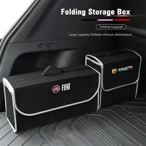 Car Boot Storage Box Tool Organizer Collect Case For FIAT Abarth 500 Ducato Panda Grande Punto Tipo Pulse Strada 600 500L Mobi Doblo Fullback Freemont Toro Qubo Fiorino Aege