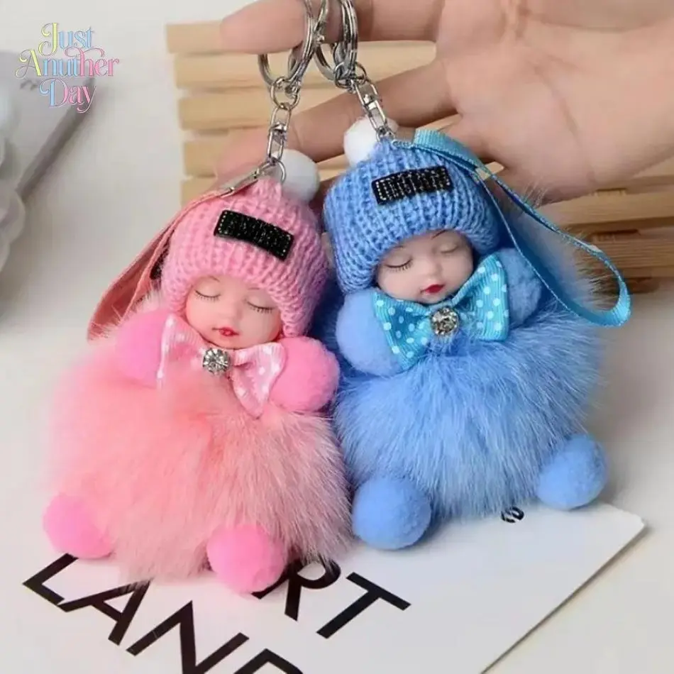 2 Pack Handmade Soft Plush Doll Keychain, Cute Charm Pendant for Phone & Bag, Perfect Accessory Gift for Women & Girls, Ideal for Birthday, Holiday & Everyday Use        What is the material of the handmade soft doll keychain? Can the handmade soft doll k