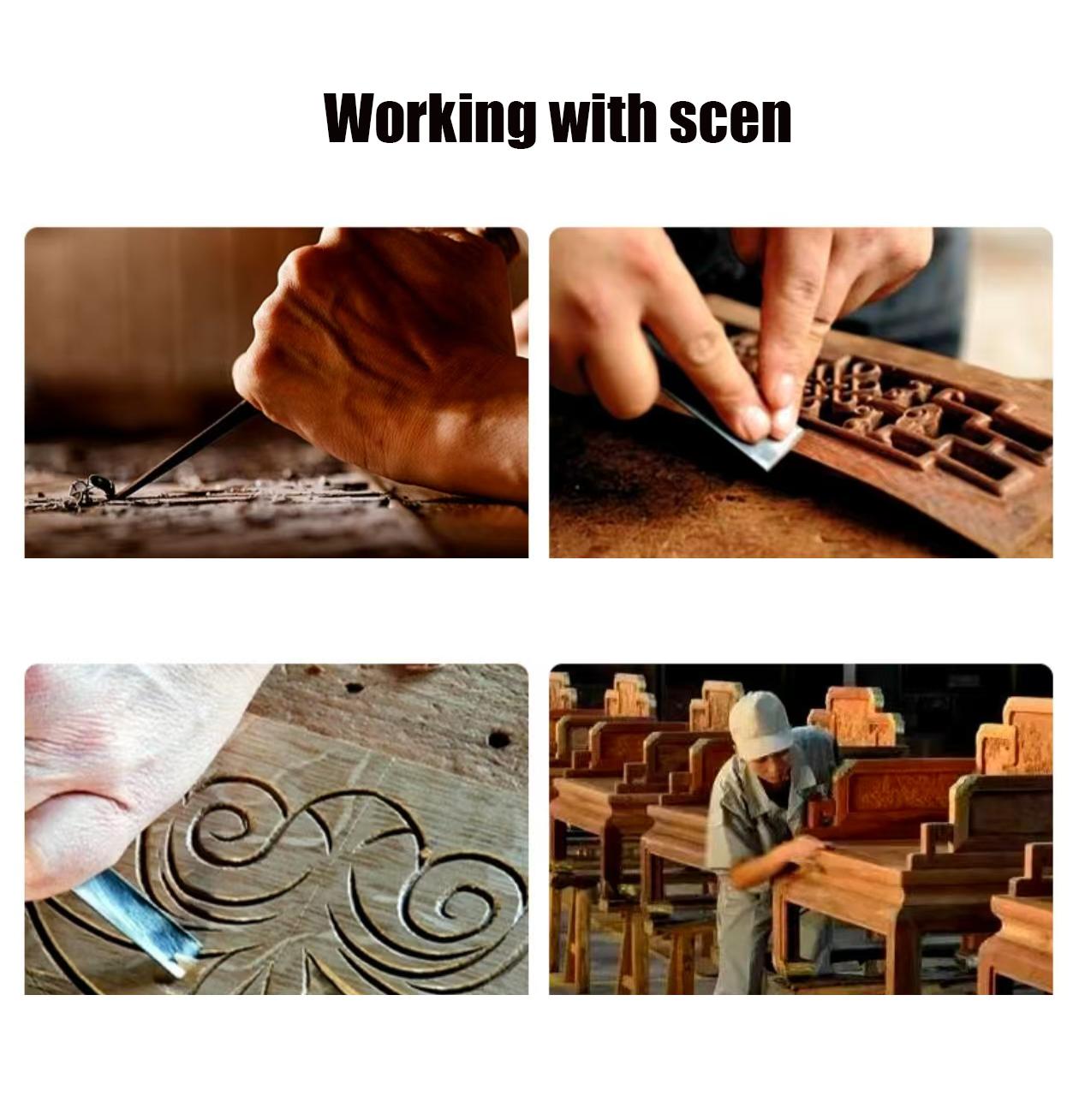 Woodworking chisels, flat gouges/chisels, through-hole chisels, carving chisels, groove cutters, flat chisels—carpenter tools