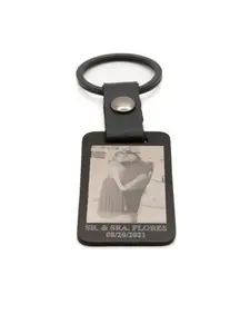 Stainless Steel Personalized Photo and Name Keychain - Real Results with Customizable Design