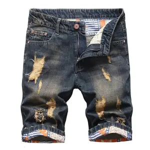 Streetz Men's Cotton Bermuda Shorts Summer Men Ripped Denim Shorts for Casual Wear