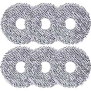 6-Pack 405/505 Replacement Mop Pads Compatible with   Plus 405/505 Combo - Washable &  Microfiber Cloths for Robot Vacuum Cleaner