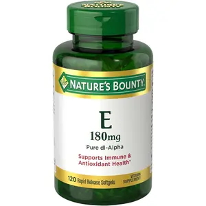 Nature's Bounty Vitamin E Pills and Supplement Softgels, Supports Antioxidant Health, 400iu, 120 Count