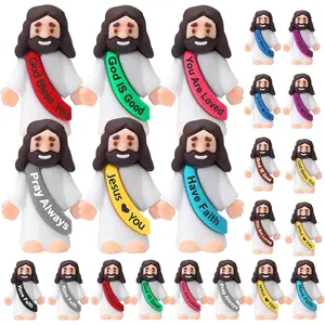 Household daily necessities Bememo 25 Pcs Little Jesus Figures Original Design Mini Jesus Figures Toys to Hide and Seek Sunday School Baptism Share Gifts Stuffers Religious Party Favors