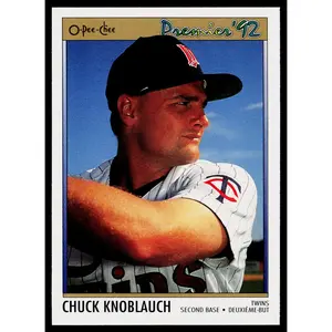 Chuck Knoblauch 1992 O-Pee-Chee Premier #35 Minnesota Twins