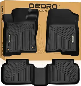 YITAMOTOR Floor Mats for Honda Civic Sedan 2022-2024 Heavy-Duty Custom Fit Liners for 1st & 2nd Rows