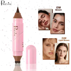 Dual-Ended Rotating Freckle Stamp Eyeliner Pen, Create Natural Fake Freckles & Smooth Eyeliner, Waterproof Quick-Dry Makeup Tool, Easy Application.