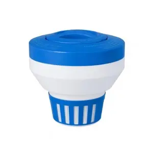 Bleach Dispenser Floater 7.5" Adjustable Durable Pool Chlorine Floater for Above Ground & In Ground Pools Easy Refill Clean Safe Water