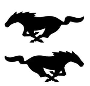 Mustang 2X Running Horse Vinyl Decal Window Ford Sticker &Amp Sizes
