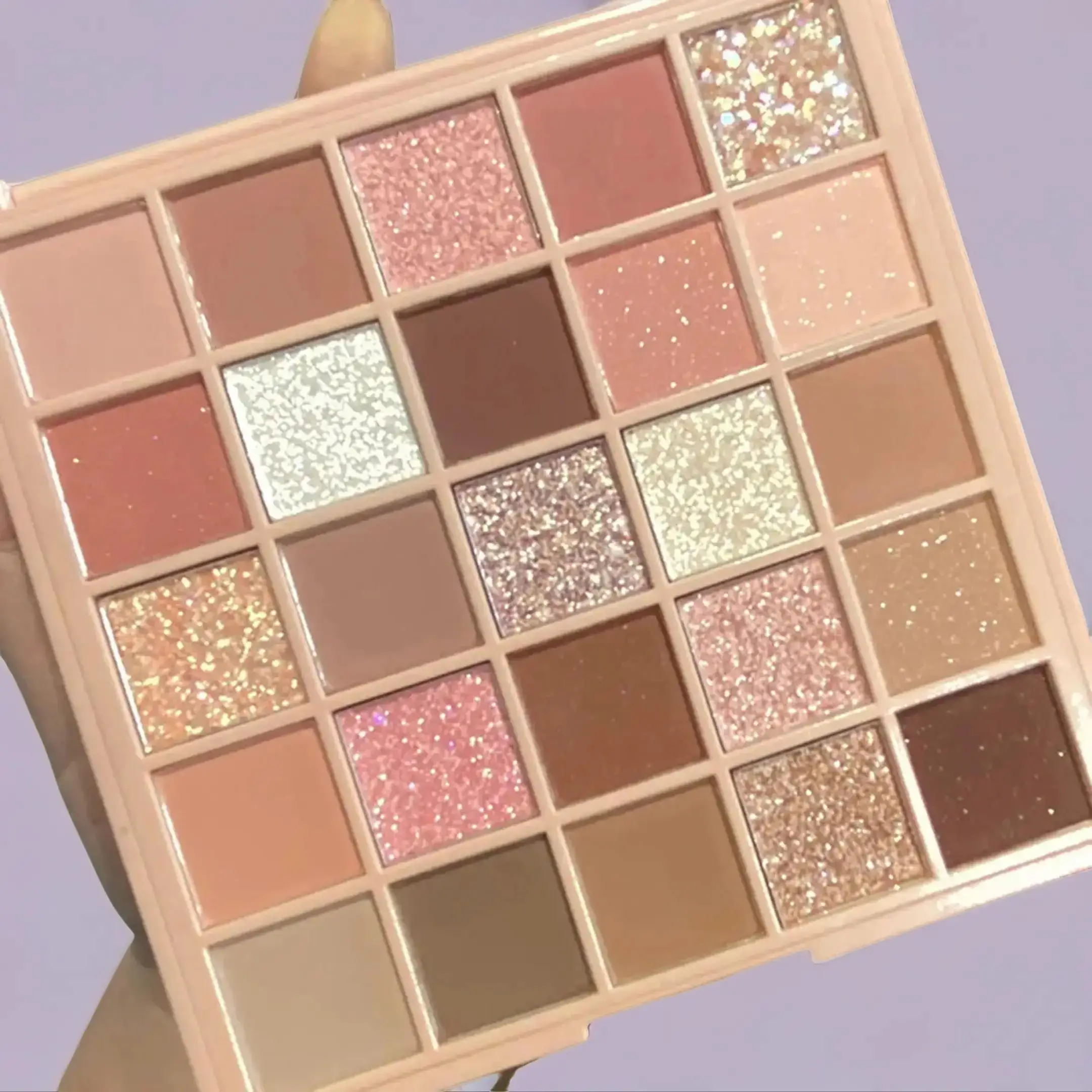 25 Color Eyeshadow Palette, Earth Tone High Pigmented Smooth Eye Makeup Powder for Daily Use & Party, Shimmering Eyeshadow Palette, Holidays and Birth