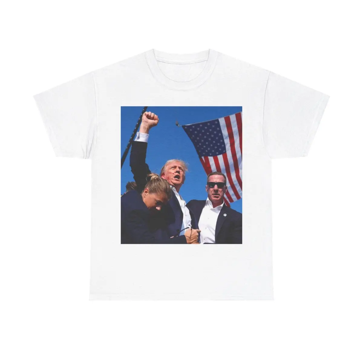 Trump 2024 Unisex Heavy Cotton Crewneck T-Shirt