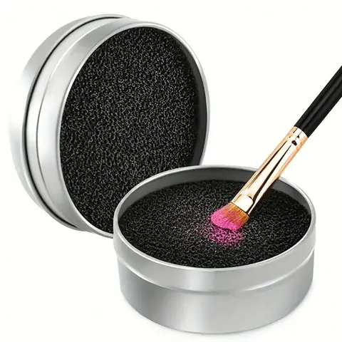 Makeup Brush Cleaning Sponge, 1 Count Portable Dry Cleaning Makeup Brush Sponge, Cosmetic Brush Cleaning Tool for Women, Makeup Brush Washer, Makeup Brush Cleaner, Cosmetic Brushes Cleaner