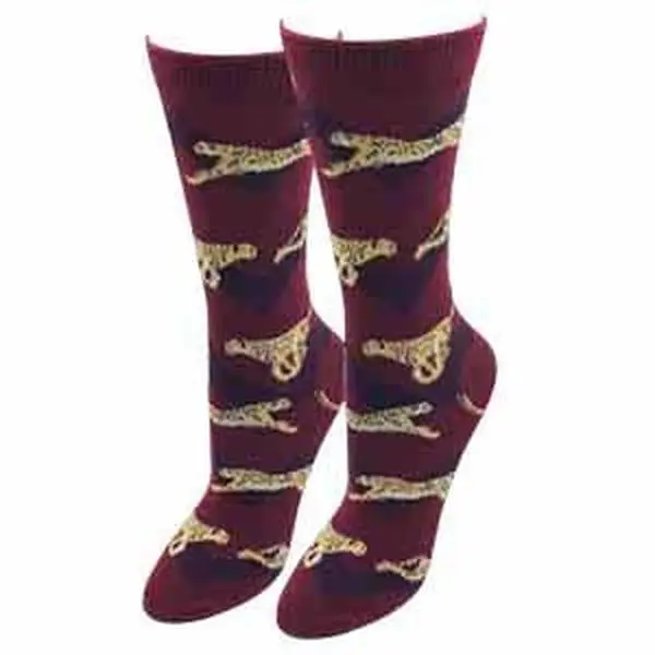 Ladies Cheetah Socks