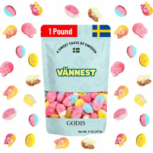 Bubs Swedish Candy -MIni Bubs Sweet/Sour Mix 1 lb Snack Bonbon Sugar Banana