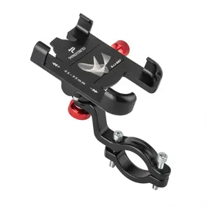 360 Degree Rotatable Phone Holder, Adjustable Aluminum Stand for Outdoor Cycling and Mountain Biking, Hands-free Convenience Phone Holder, Motorcycle Phone Holder, Motorcycle Accessories